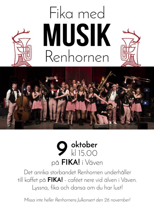 Renhornen spelar på FIka i Väven 9 oktober 2016.